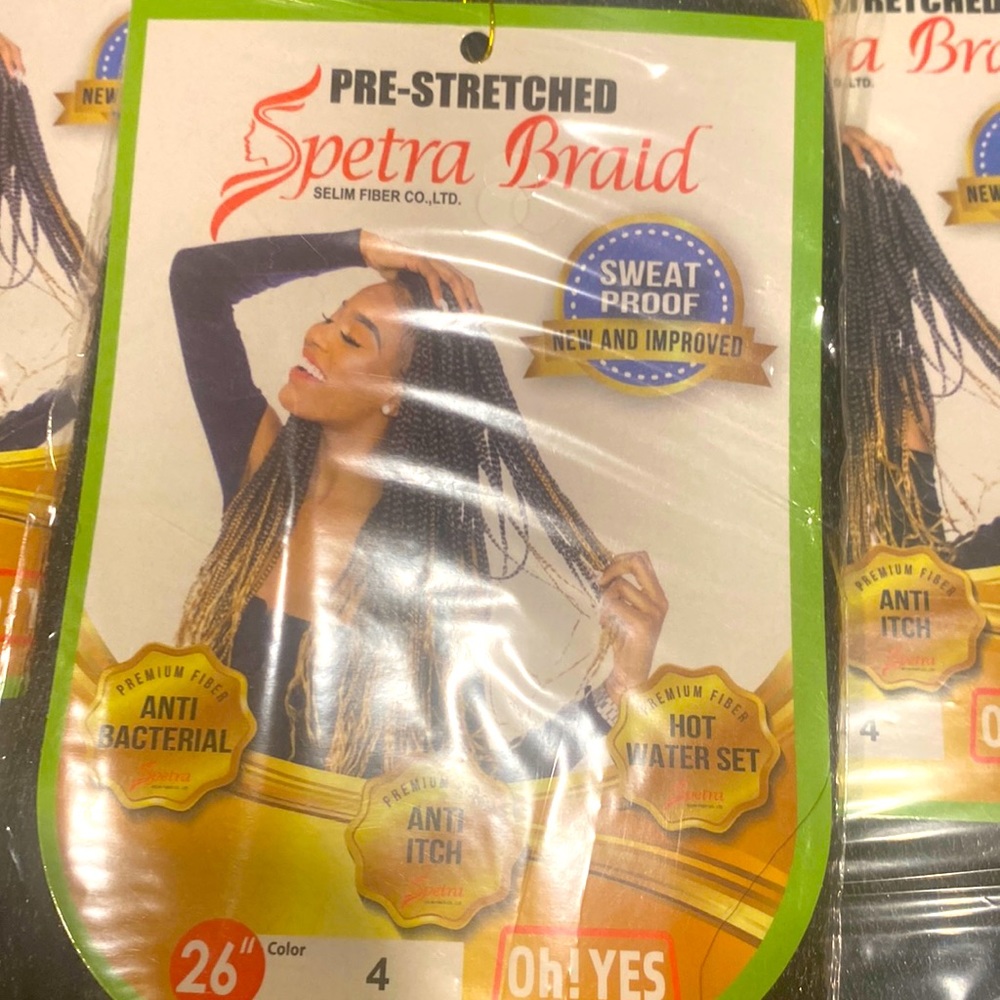 Sentra Braid 26 inch braiding hair Color 1B pre-stretched